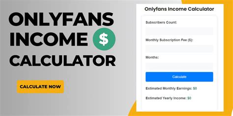 onlyfans calculator|OnlyFans Earning Calculator 